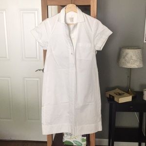 White shirt dress
